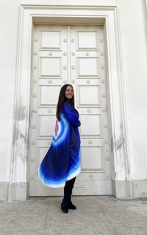 Mystic plášť modrý